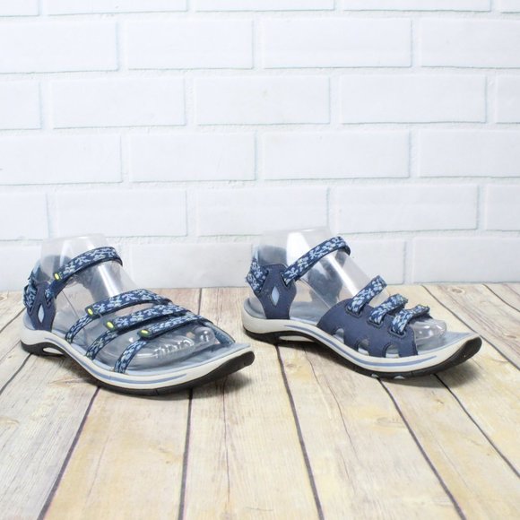 LL BEAN Strappy Floral Sport Sandals Size 7 M - Picture 2 of 8